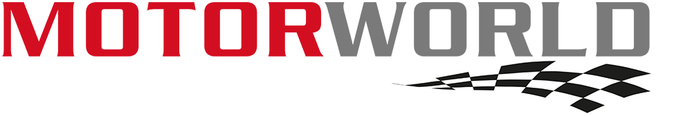 Logo von Audi Sport mit schwarzem und rotem Schriftzug und schwarz-weißem Zielflaggen-Motiv rechts unten