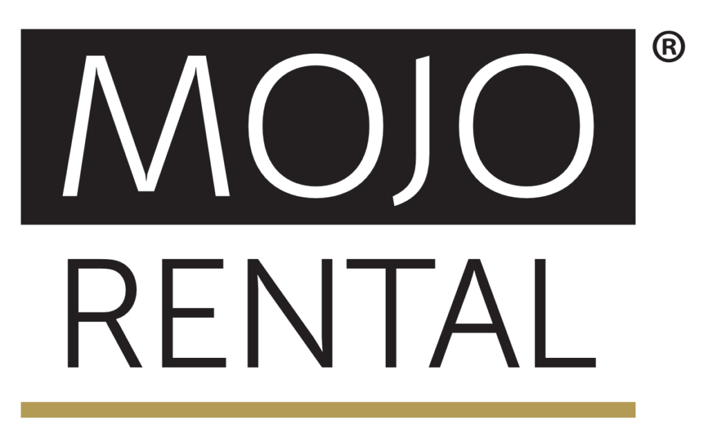 Logo mit der Aufschrift MOJO RENTAL und ®-Zeichen