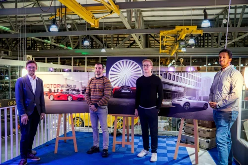Von links: Julian Reichl, Motorworld, Aleksandr Pedanian, Florian Kellermann, Noel Simert. Foto: Motorworld